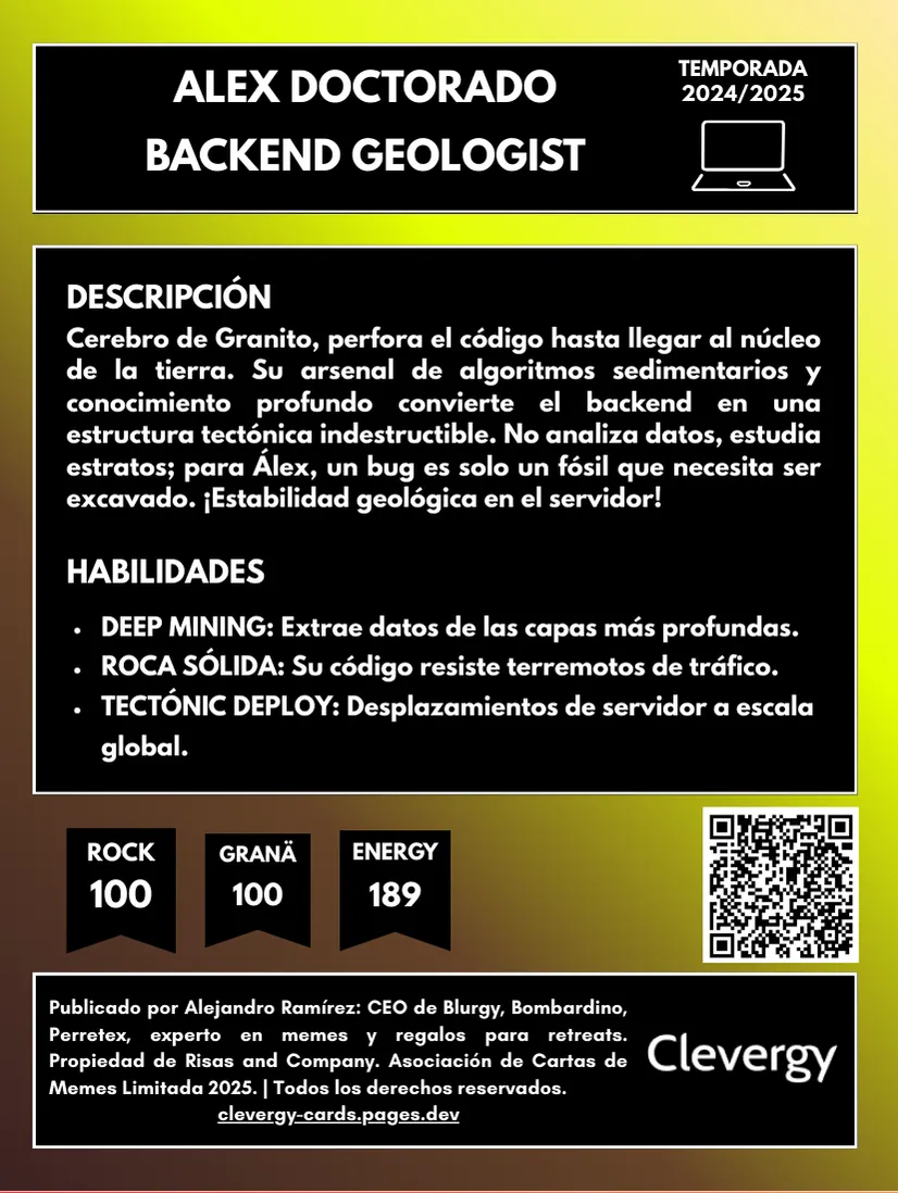 Alex Doctorado - reverso