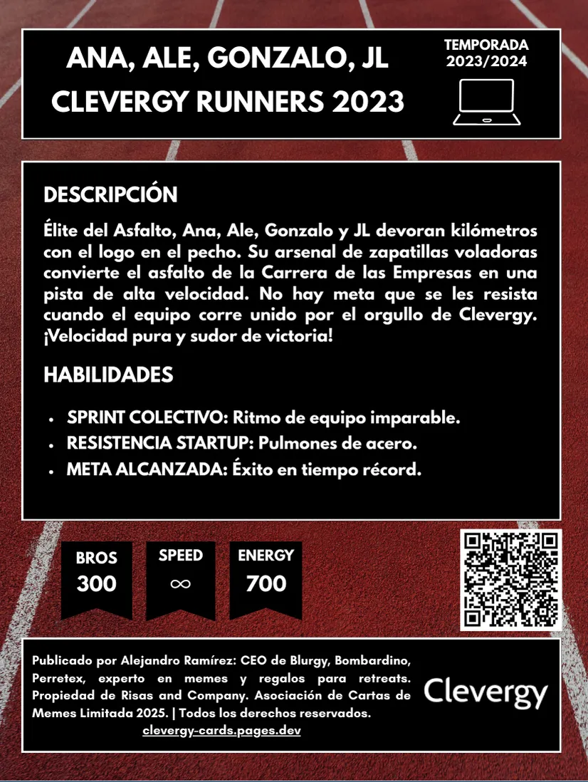 Clevergy Runners - reverso