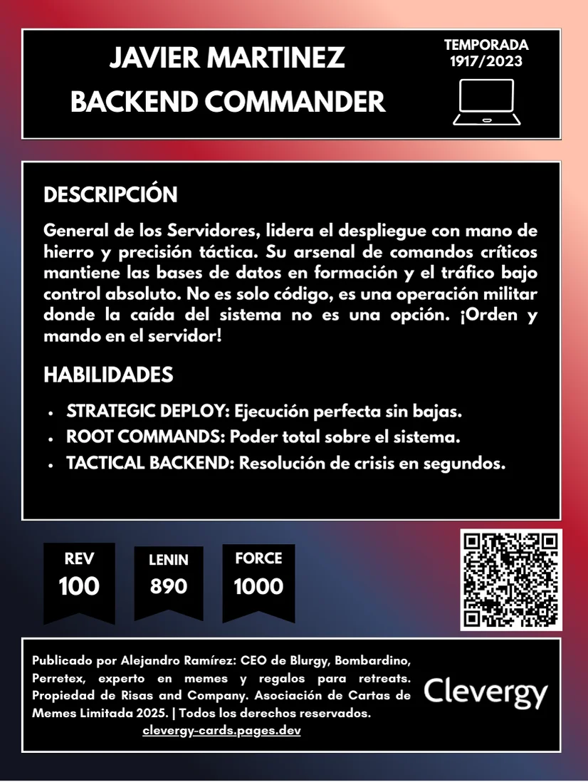 Javi Comander - reverso